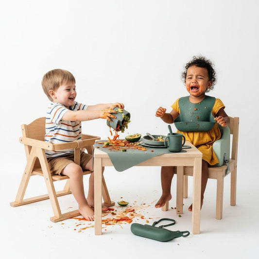 convertible high chair transforming into booster toddler chair