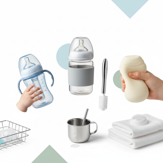 a variety of baby feeding products