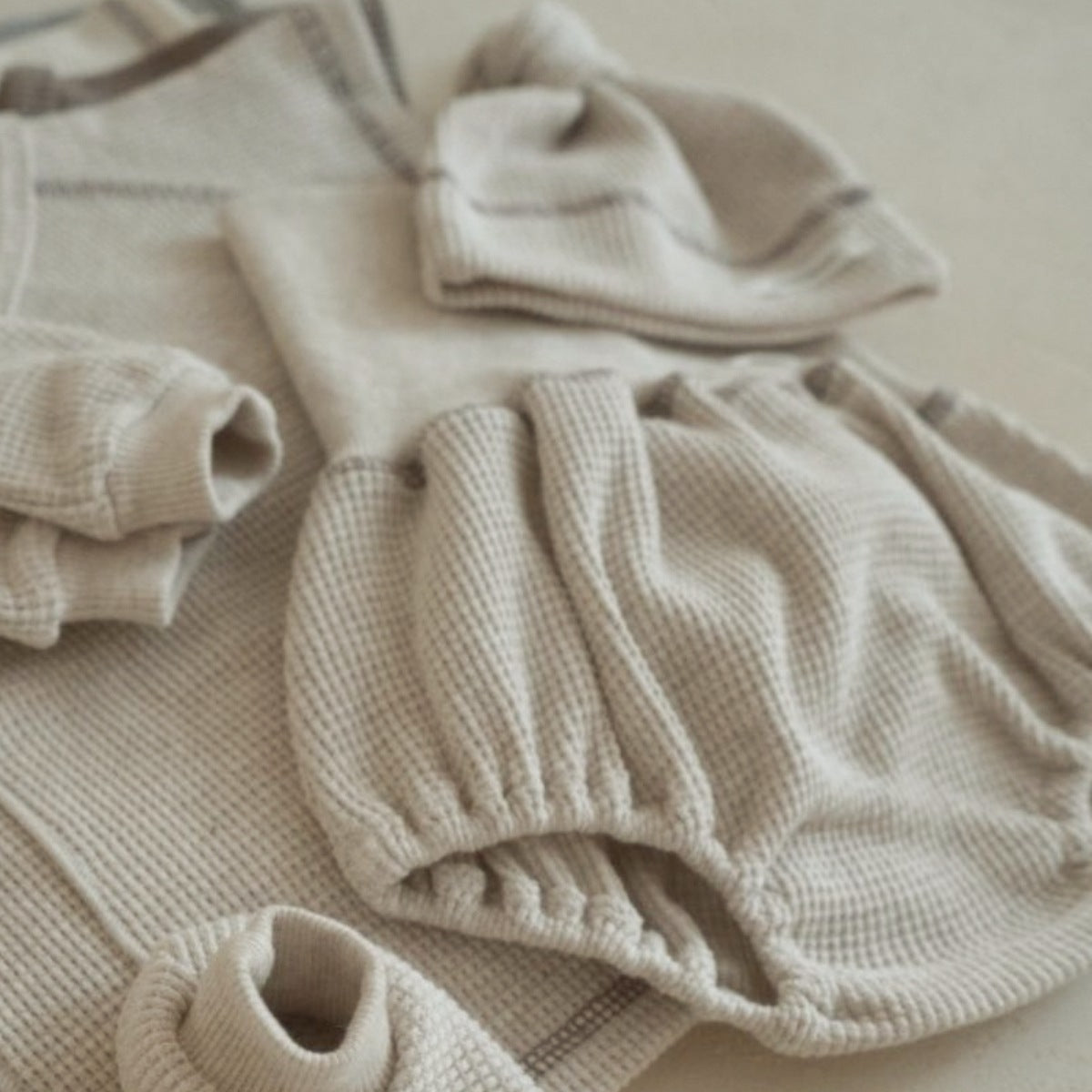 Bubeez Baby Waffle Outfit Set 
