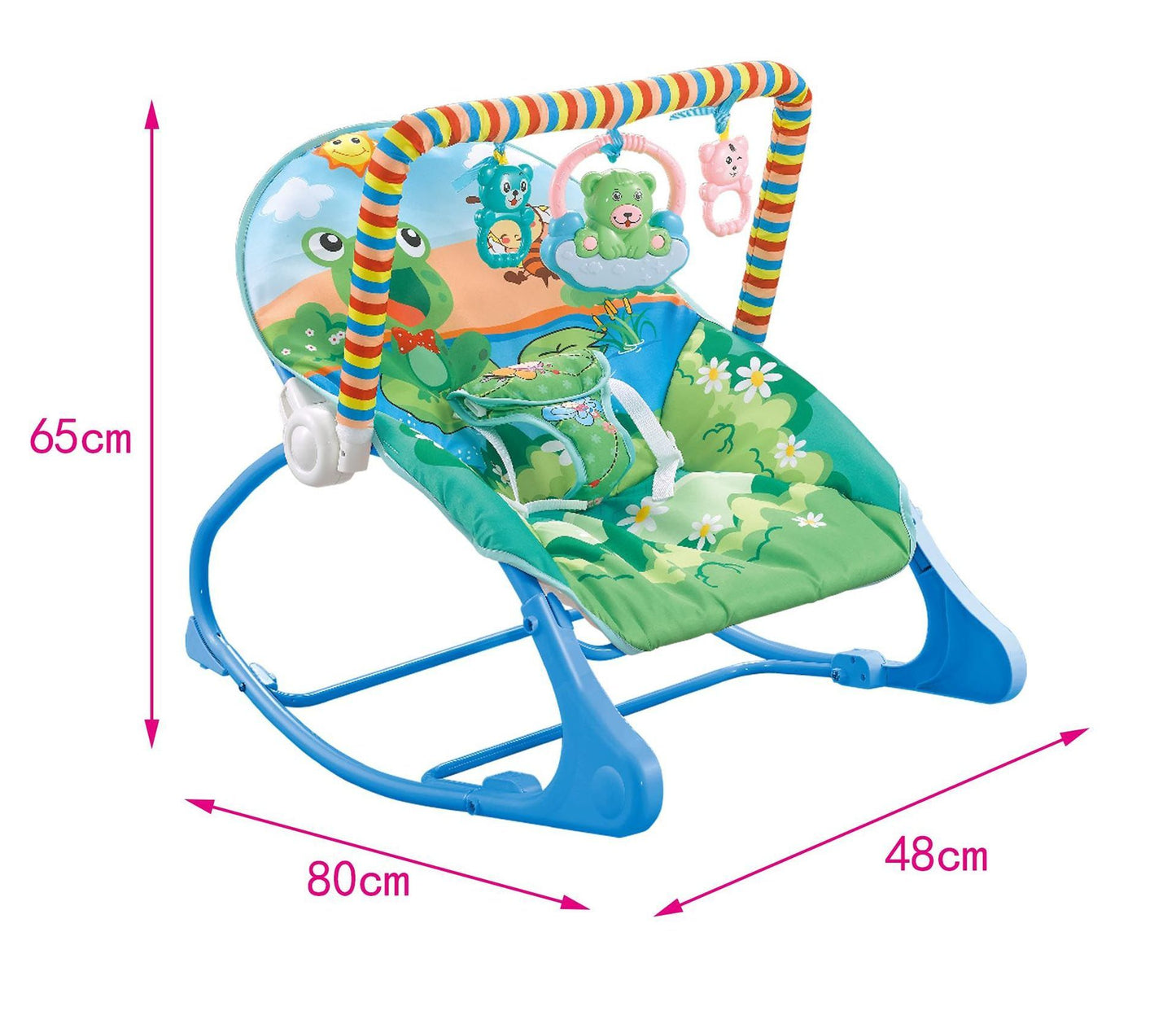 Compact Travel Bassinet | Foldable Baby Rocking Chair with Net