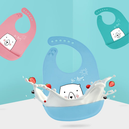 Durable Waterproof Bib | Pocket Napkin for Baby Feeding