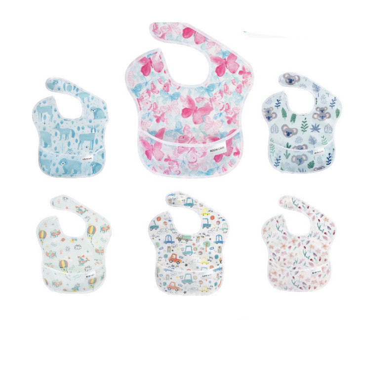 NooniCare Baby Eating Bib – Soft, Waterproof & Easy-Clean Silicone Design | Essential Feeding Accessory for Babies & Toddlers