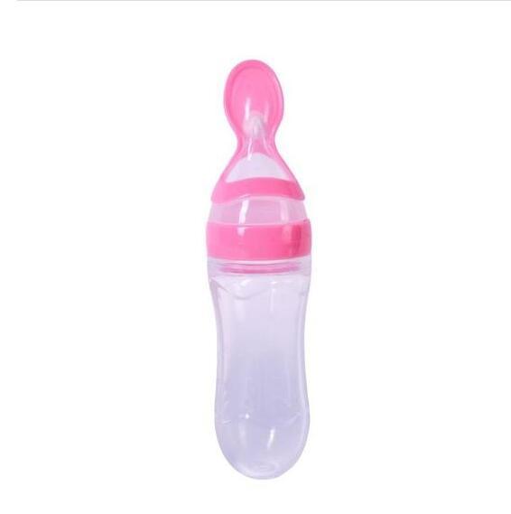 LoomiBaby Leakproof Silicone Baby Spoon Feeder 