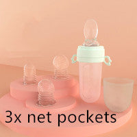Luxora Baby Rice Cereal Feeding Bottle – Portable Silicone Spoon Feeder for Infant Complementary Food