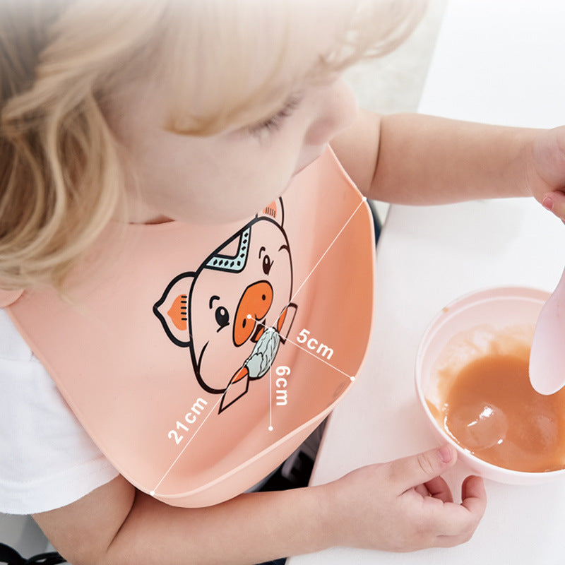 PocketFeed Silicone Baby Eating Bibs – Super Soft, Waterproof Saliva & Food Pocket Design | Essential Feeding Supplement Bibs for Kids & Toddlers