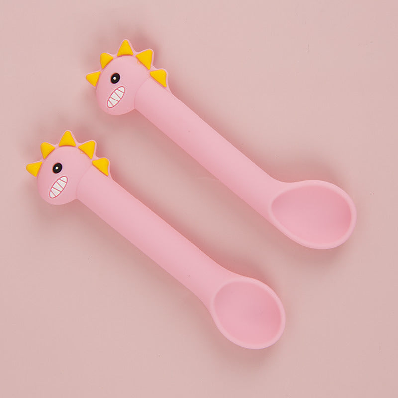 Baby Silicone Training Spoons - Soft Feeding Spoons for 6+ Months