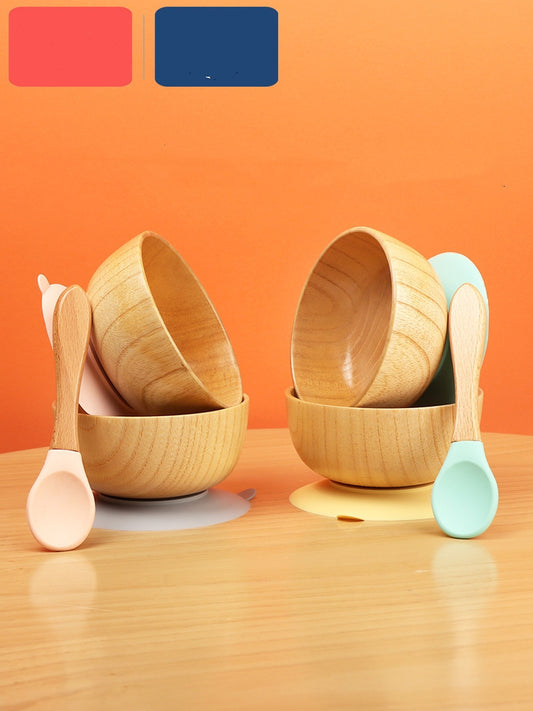 Green anti-fall and anti-scald baby food supplement bowl with suction cup by Nestacular