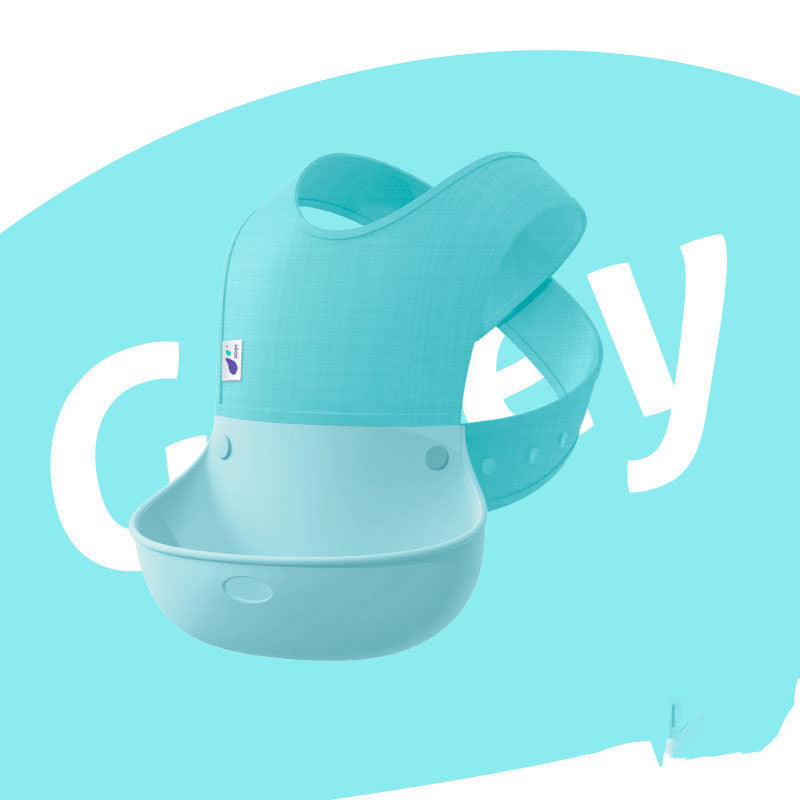 Turquoise baby shower head with a blue background