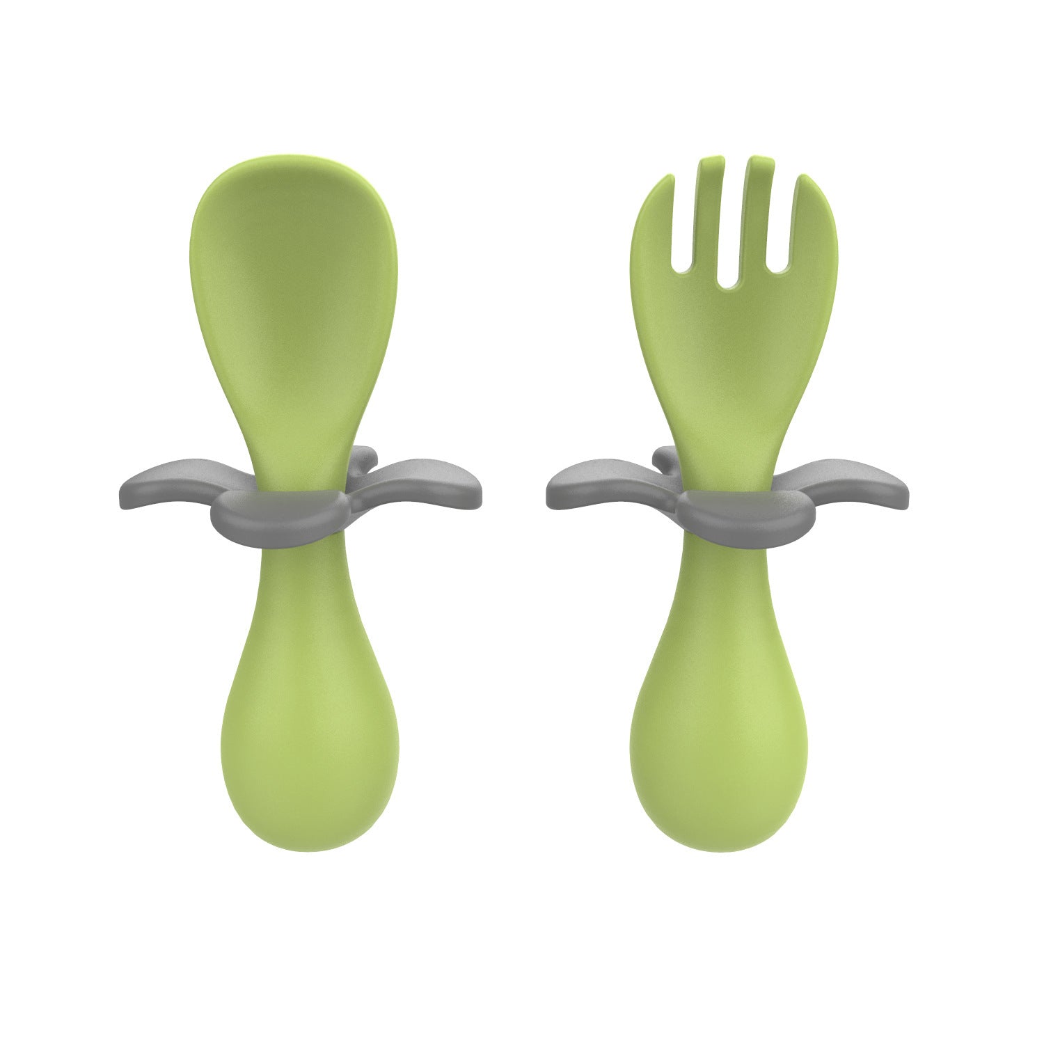 TinyDine Baby Eating Training Portable Fork and Spoon – Safe, Lightweight & Easy-to-Clean Design | Essential Self-Feeding Tableware for Infants & Toddlers