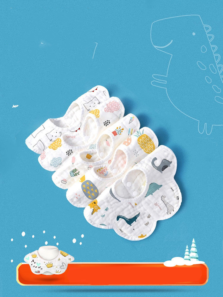 AngelNest Rotating Flower Waterproof Baby Bib