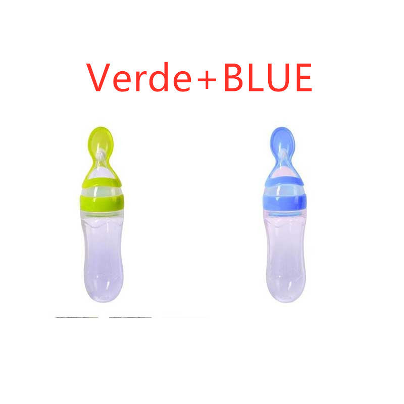 LoomiBaby Leakproof Silicone Baby Spoon Feeder