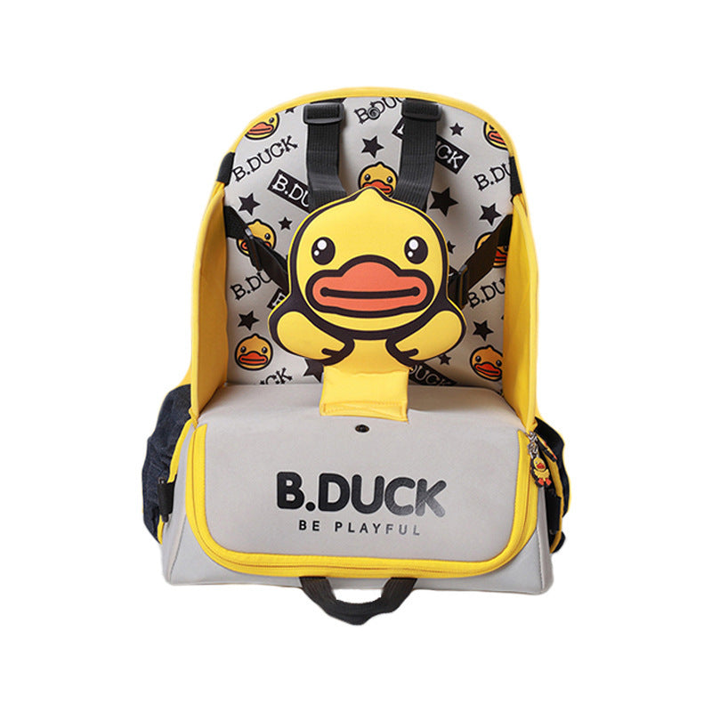 Children's seat with B.Duck branding on a white background