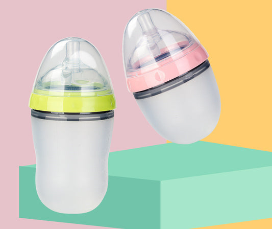HeartBabe Silicone Baby Feeding Bottle