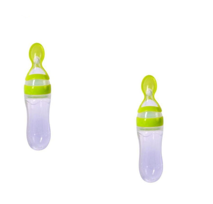 LoomiBaby Leakproof Silicone Baby Spoon Feeder