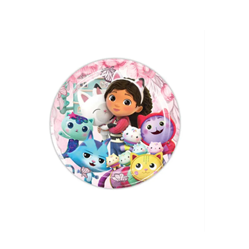 Charming Pink Gabby Dollhouse Birthday Party Supplies - Disposable Tableware, Cups, Plates, Balloons & Banners for Girls Baby Showers!