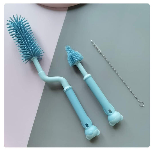 BabyWillow 360° Rotating Silicone Baby Bottle Brush