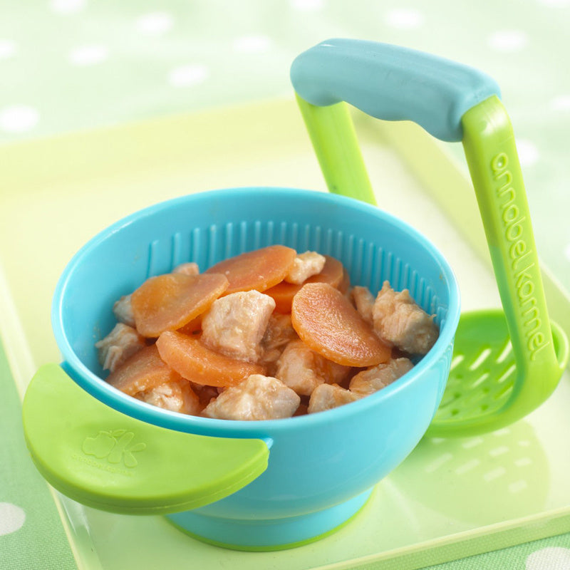 NUK On-the-Go Fresh Food Masher | Travel Baby Grinding Bowl