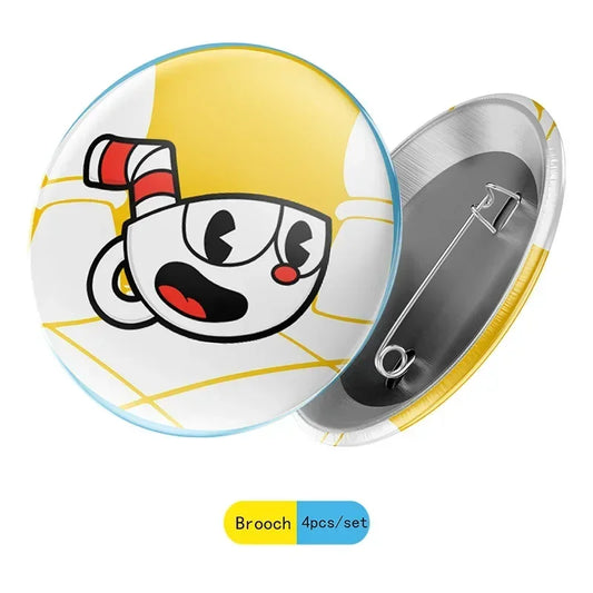 Cuphead Cartoon Birthday Party Supplies - Disposable Cups, Plates, Balloons & Background for Baby Showers & Kids' Celebrations!
