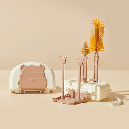 LittleSprout Silicone Baby Bottle Brush Set 