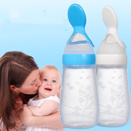 PuddleDuck Silicone Baby Squeeze Bottle 