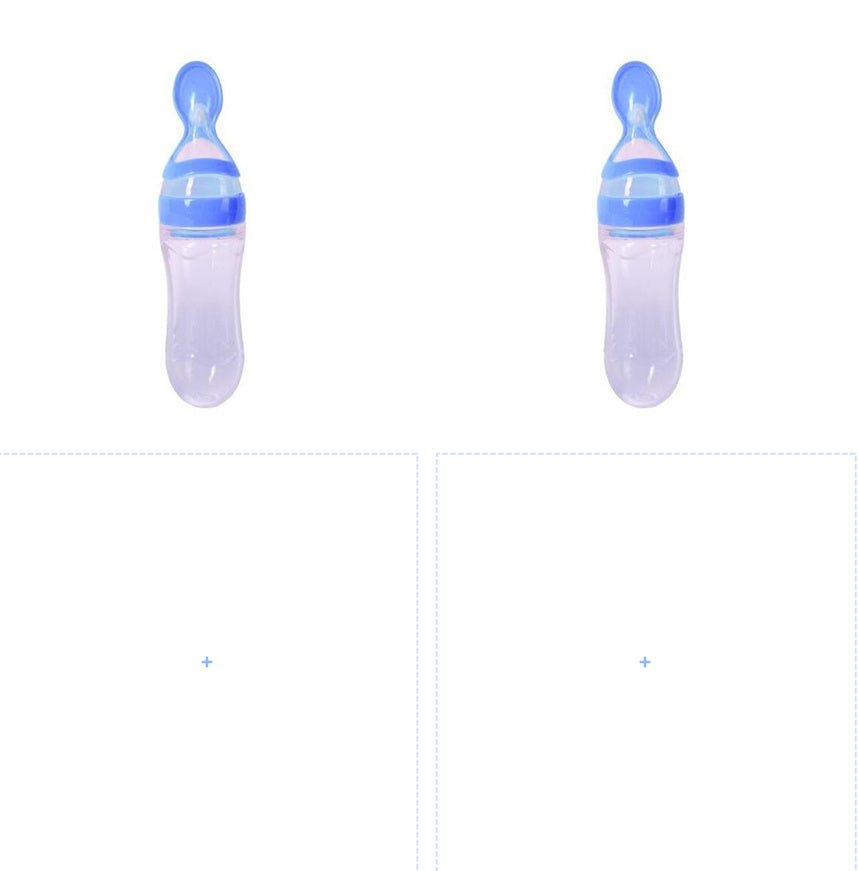 LoomiBaby Leakproof Silicone Baby Spoon Feeder 