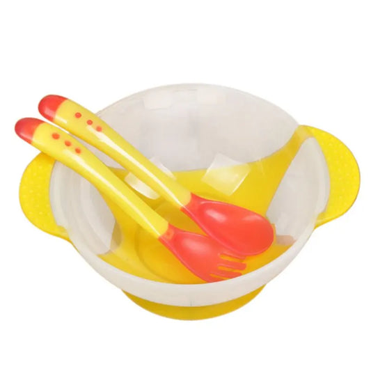 Ultimate Suction Cup Baby Bowl Set - Perfect Training Dishes with Spoon for Hassle-Free Feeding