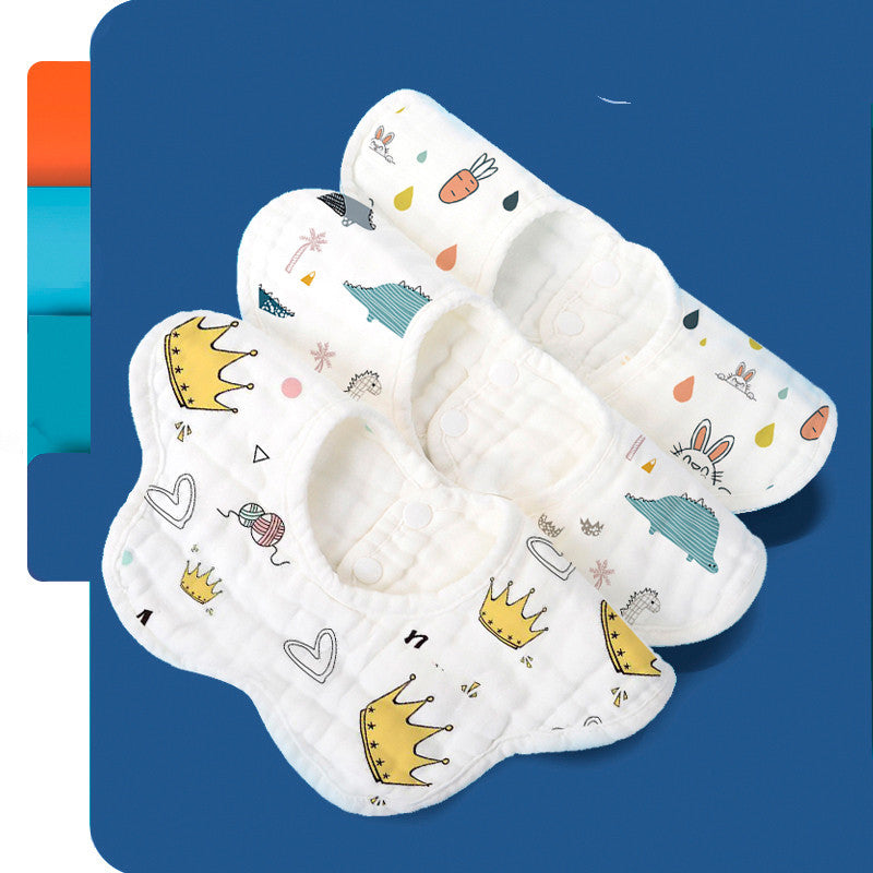 AngelNest Rotating Flower Waterproof Baby Bib