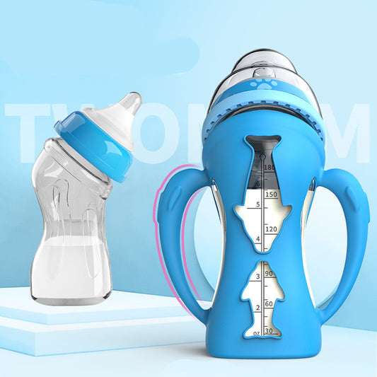 SnugNest Drop-Resistant Glass Baby Bottle
