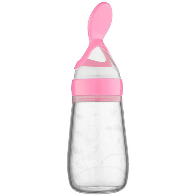 Nestacular's Mess-Free 2-in-1 Baby Feeder | Puree Squeeze Spoon