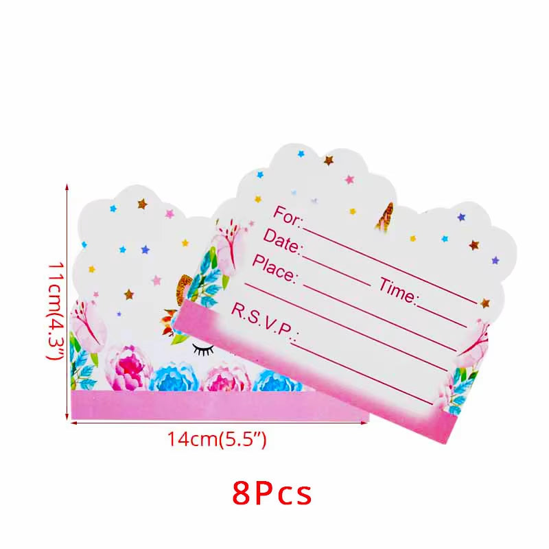 Magical Unicorn Birthday Party Tableware Set - Plates, Cups & Banner for Girls - Ideal Baby Shower Gift!