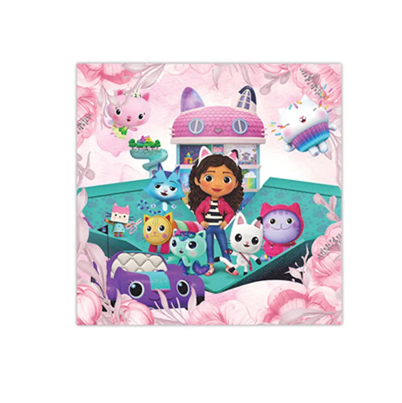 Charming Pink Gabby Dollhouse Birthday Party Supplies - Disposable Tableware, Cups, Plates, Balloons & Banners for Girls Baby Showers!