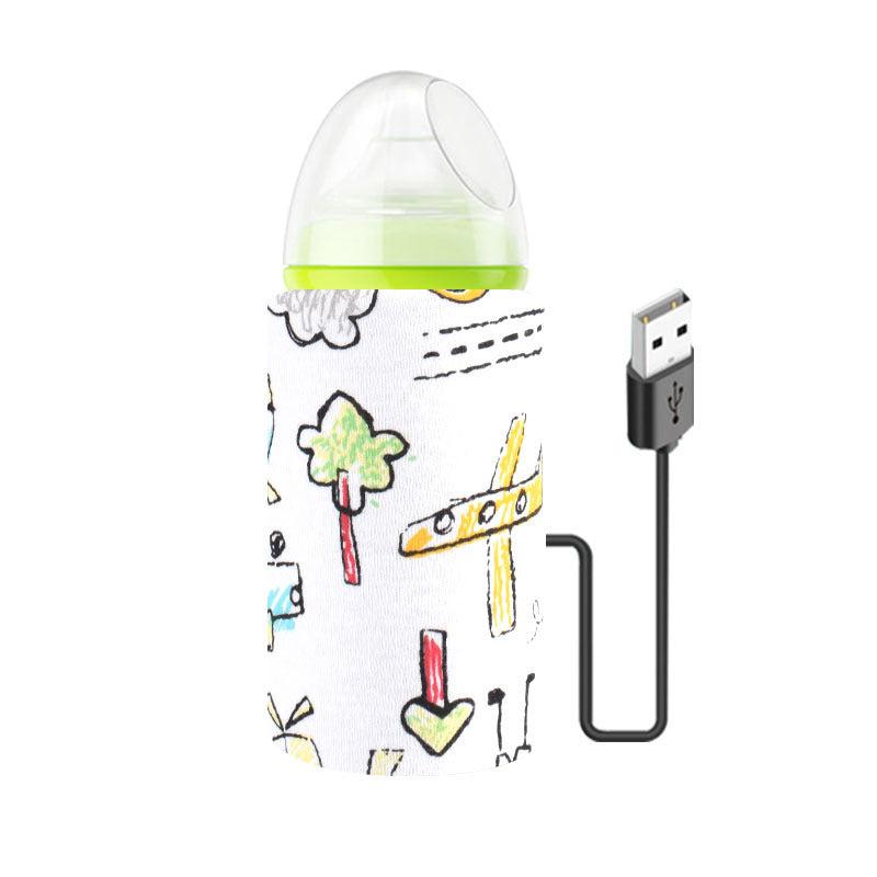JellyTots USB Baby Bottle Warmer – Portable Thermal Insulation Bag with Thickened Cover