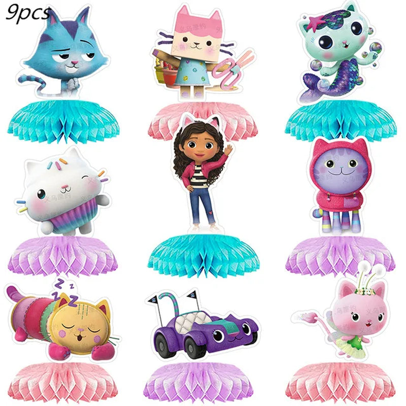 Charming Pink Gabby Dollhouse Birthday Party Supplies - Disposable Tableware, Cups, Plates, Balloons & Banners for Girls Baby Showers!