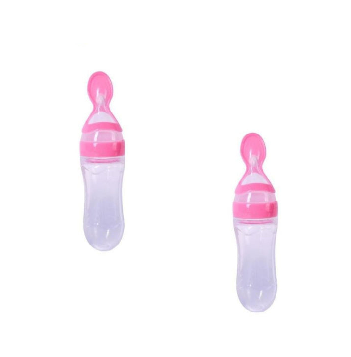 LoomiBaby Leakproof Silicone Baby Spoon Feeder