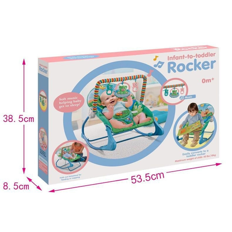 Compact Travel Bassinet | Foldable Baby Rocking Chair with Net