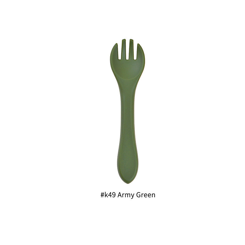 OlivioTots Food-Grade Silicone Baby Fork
