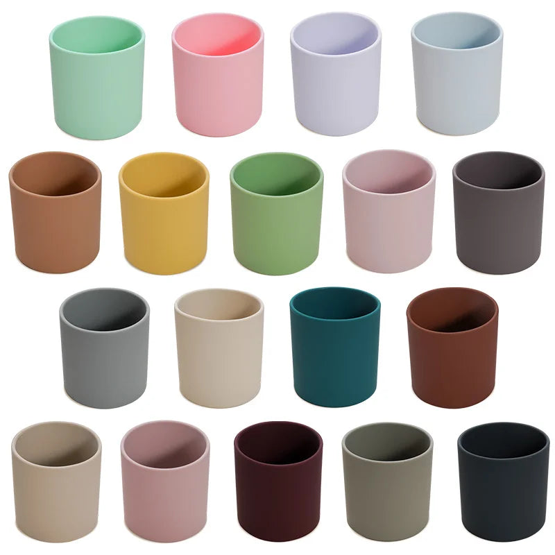 Leakproof Silicone Baby Drink Cup - Perfect for Toddlers & Kids, 220ML Water Bottle