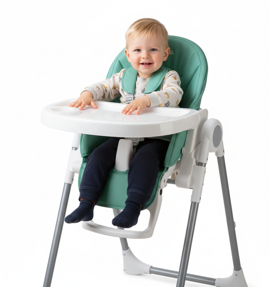 NuriBabe Baby Dining Chair Multi-Function Portable Foldable – Durable, Space-Saving Design | Essential Feeding Equipment for Babies & Toddlers