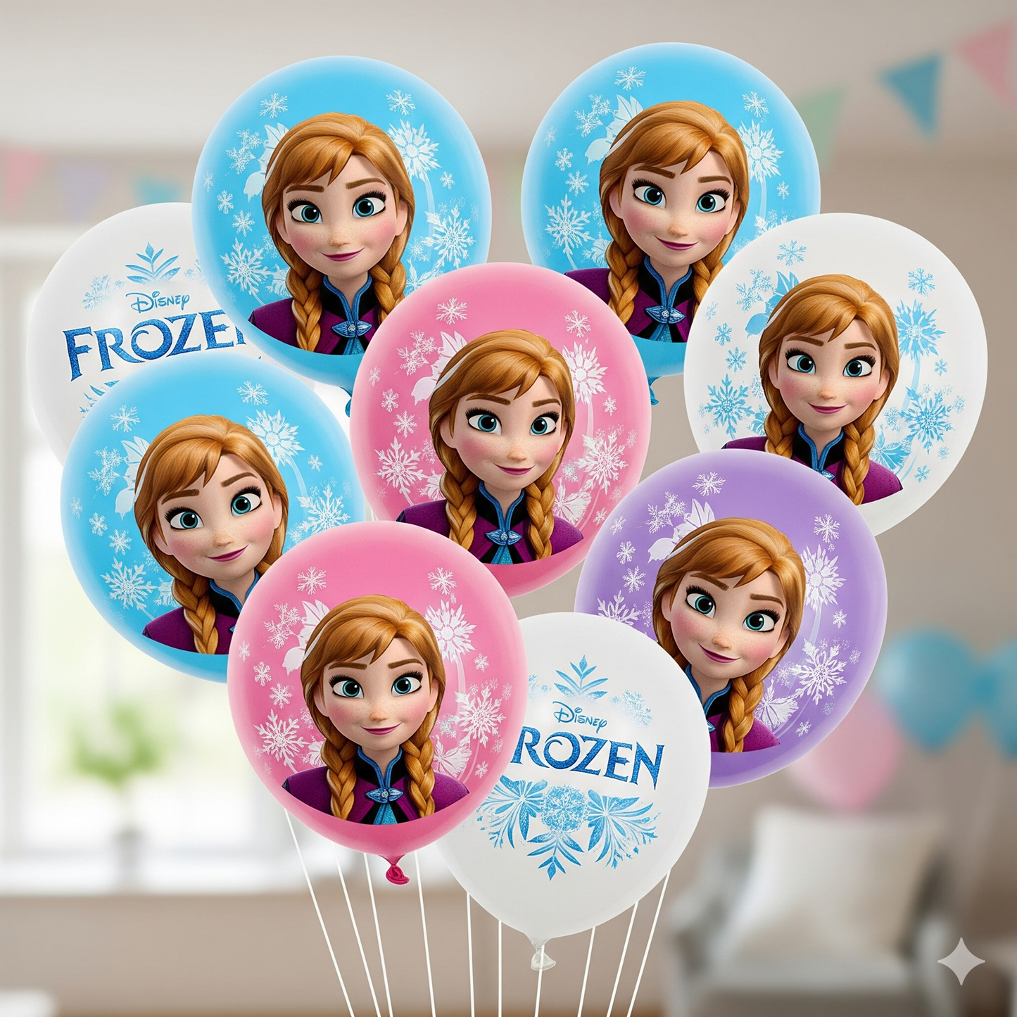 Magical Frozen Anna & Elsa Birthday Party Supplies - Disposable Tableware, Plates, Cups, Napkins & Balloons for Kids' Celebrations!
