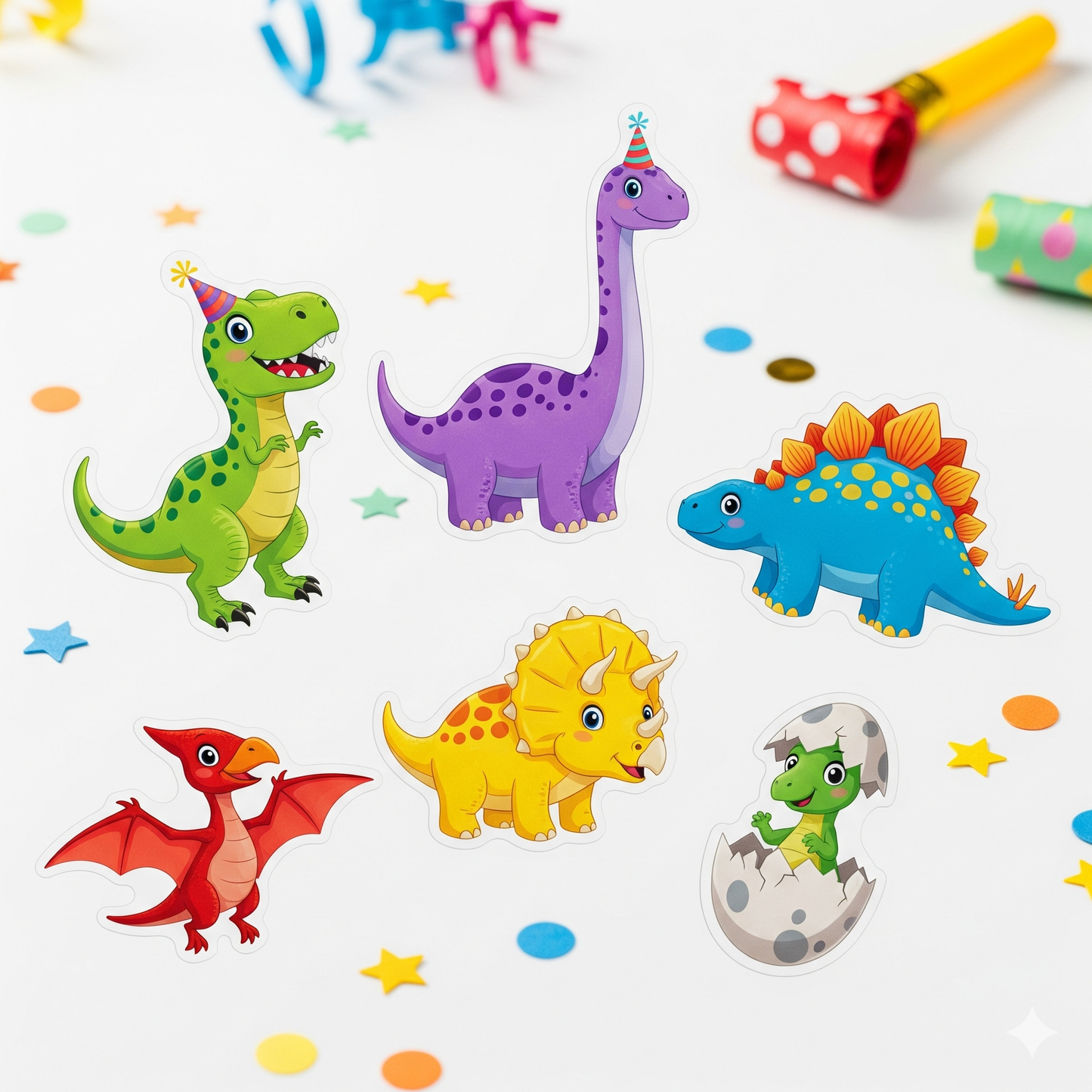 Dinosaur-Themed Birthday Party Disposable Tableware Set - Plates, Cups, Napkins & Tablecloth for Kids' Celebrations and Baby Showers
