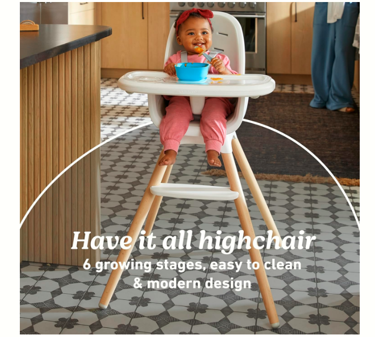 Bao Bao High Chair: A foldable and portable multi-functional high chair for children, designed to be a large baby dining table cha