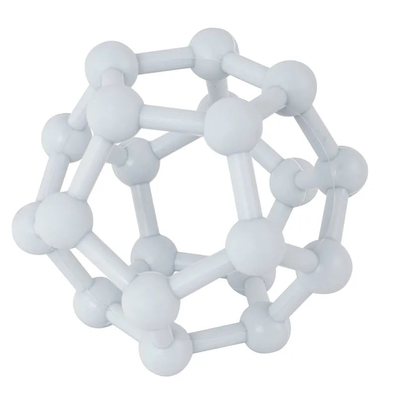 Model of a molecular structure on a white background