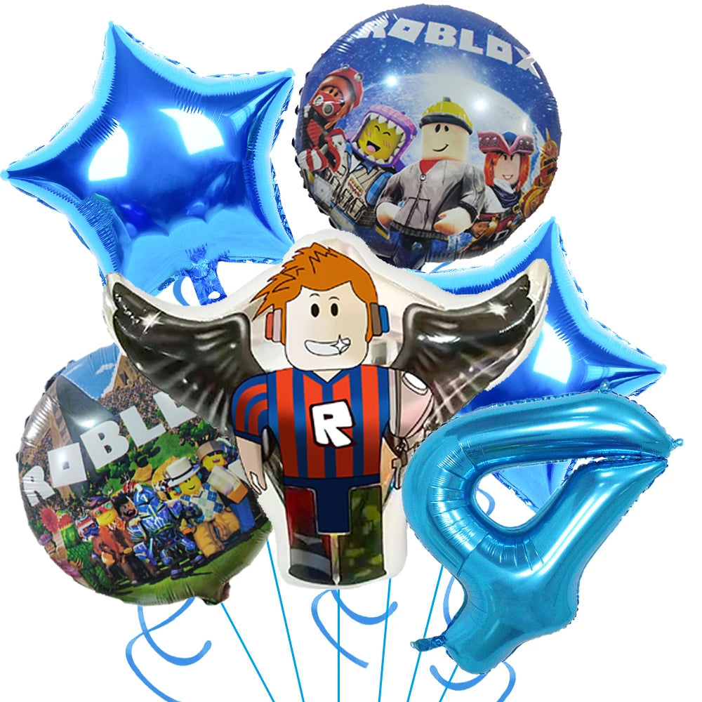 Hot Roblox Birthday Decor – Game Balloons & Tableware