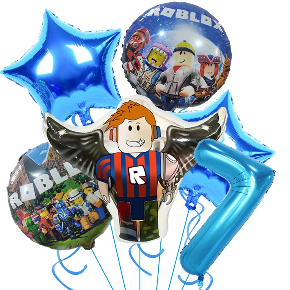 Hot Roblox Birthday Decor – Game Balloons & Tableware