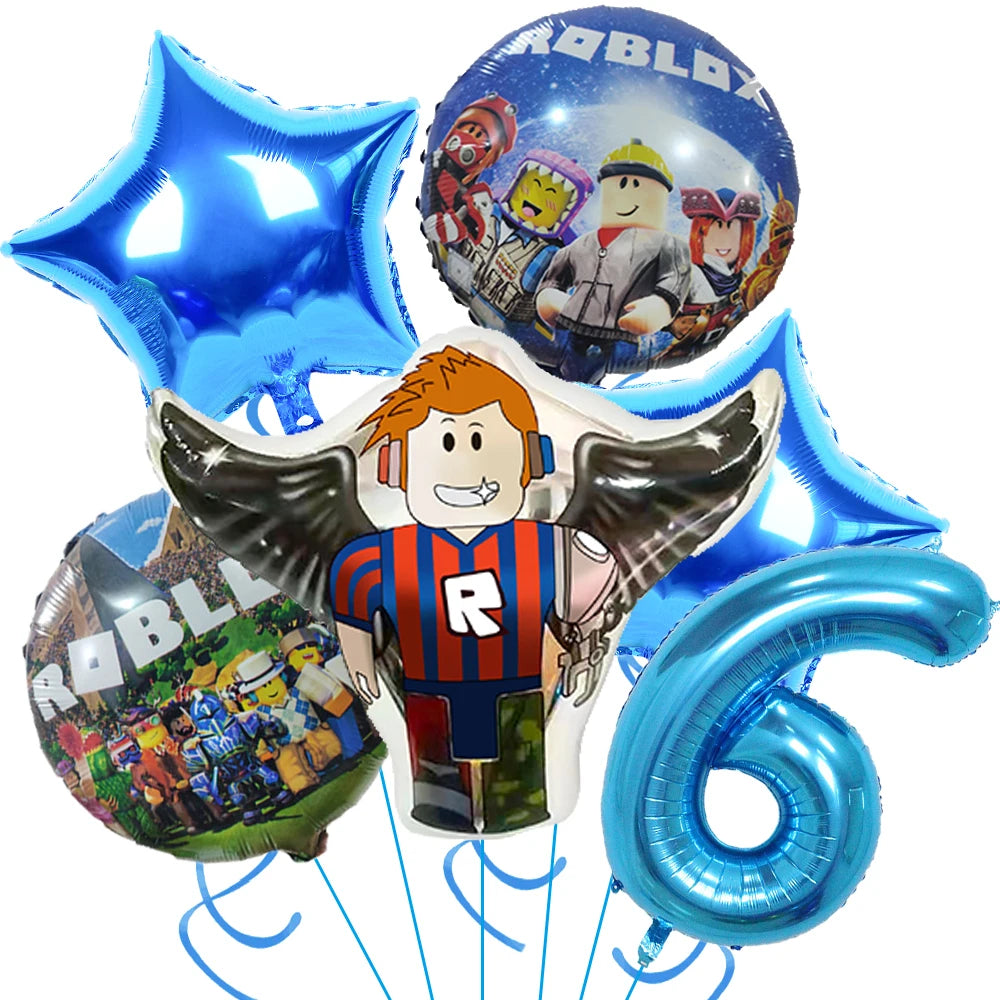 Hot Roblox Birthday Decor – Game Balloons & Tableware