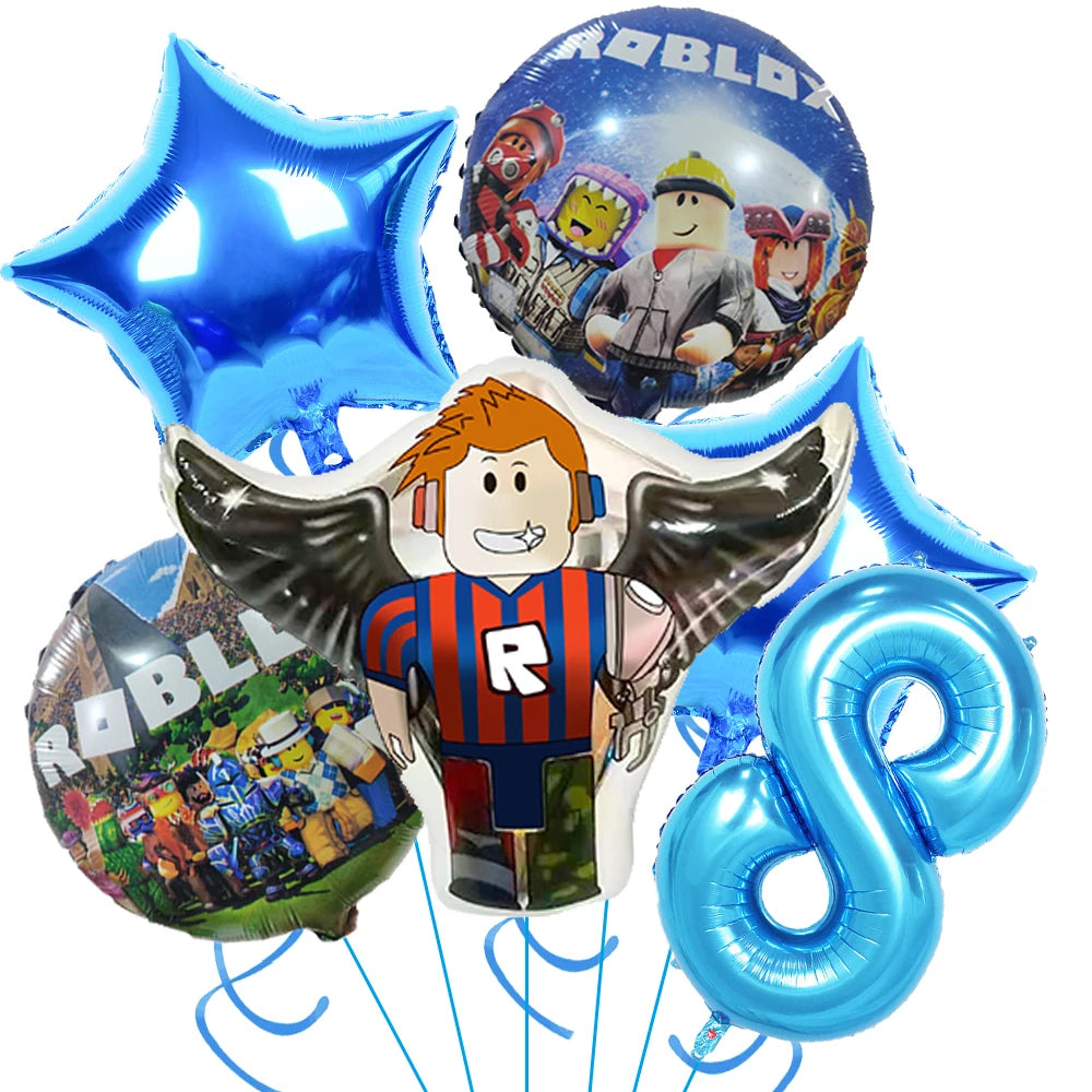 Hot Roblox Birthday Decor – Game Balloons & Tableware
