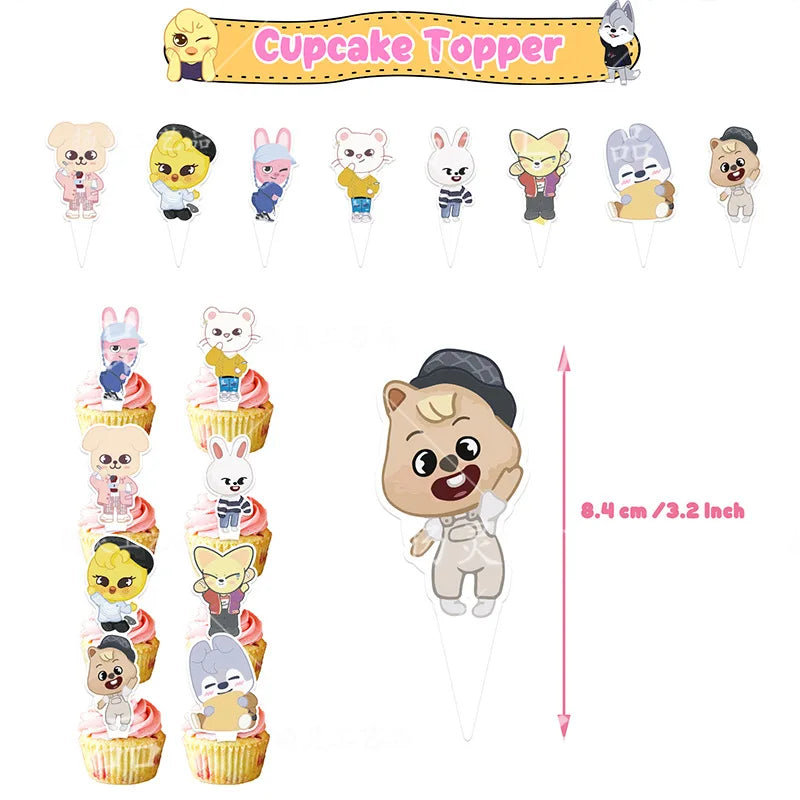 SKZ OOed Children Birthday Banner and Balloons