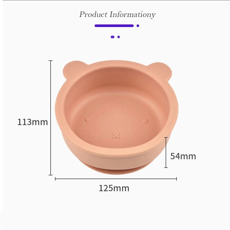 Ceramic pot with bear ears and measurements on a white background