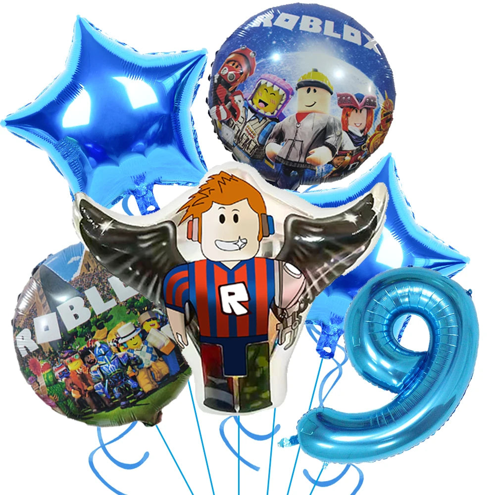 Hot Roblox Birthday Decor – Game Balloons & Tableware
