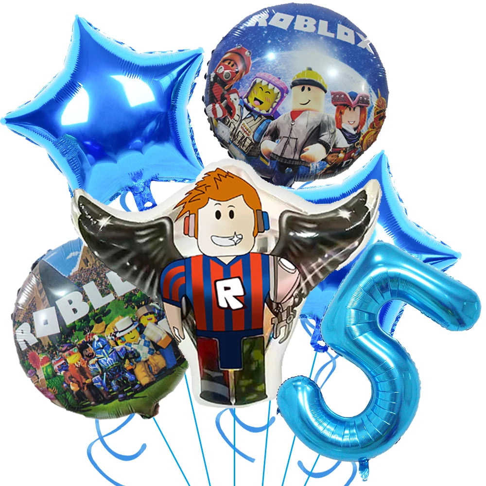 Hot Roblox Birthday Decor – Game Balloons & Tableware